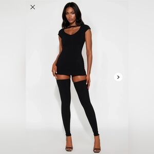 Ani Snatched Two Piece Mini Dress - Black